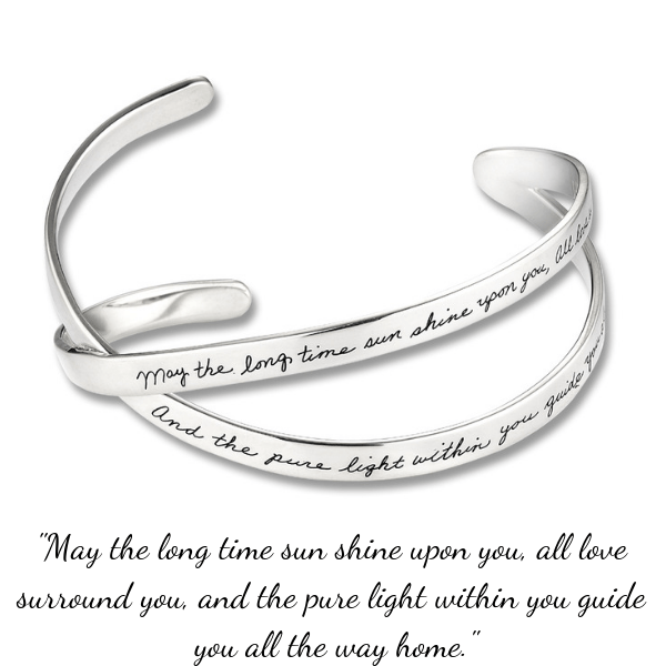 BB Becker Sterling Silver Blessing Cuff Bracelet | Long Time Sun