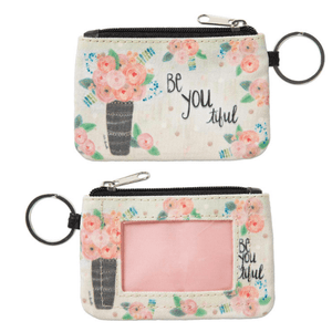 Be You-ti-ful ID Wallet Coin Purse Keychain