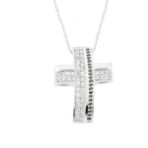 Sterling Silver CZ Cross Necklace | Beauty from Ashes