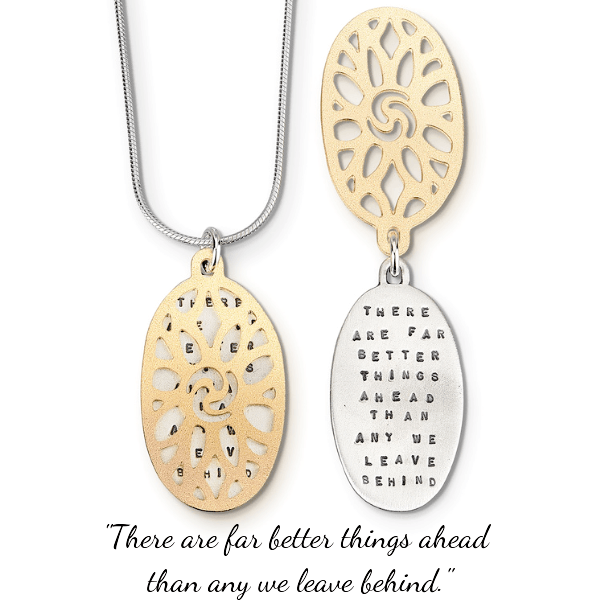 There are Far Better Things Ahead Sterling Silver Necklace | C.S. Lewis | Kathy Bransfield