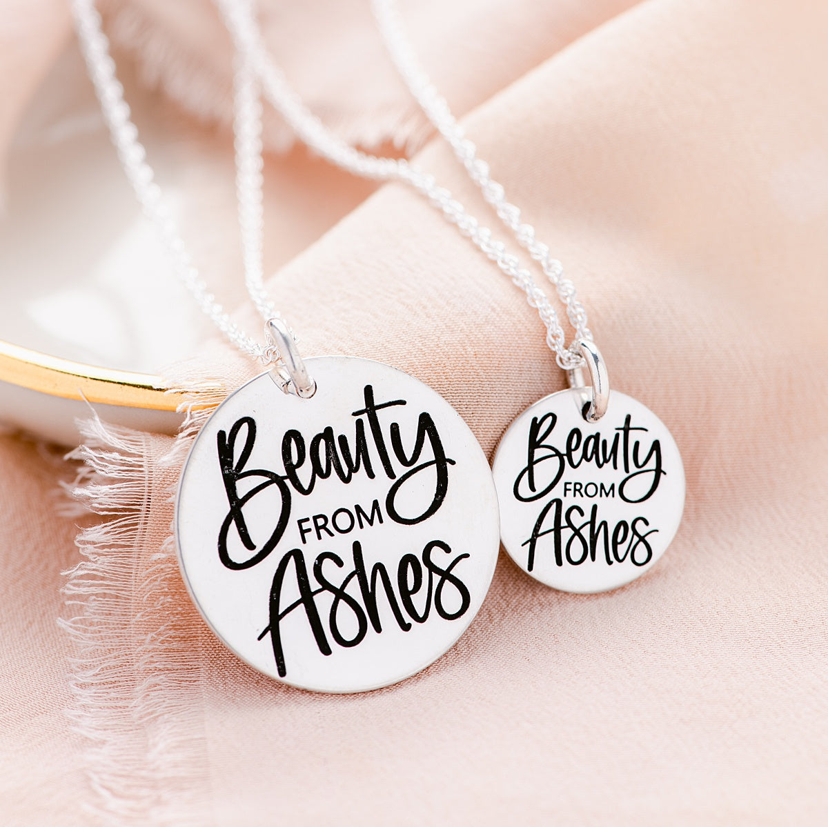 Sterling Silver Isaiah 61:3 Pendant Necklace | Beauty from Ashes