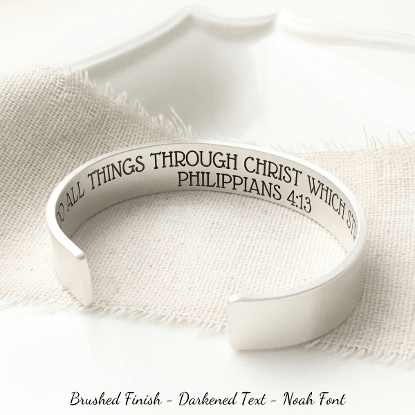 Anniversary Gift, Engraved Cuff Bracelet for Men, Personalized Gift Inside Engraving