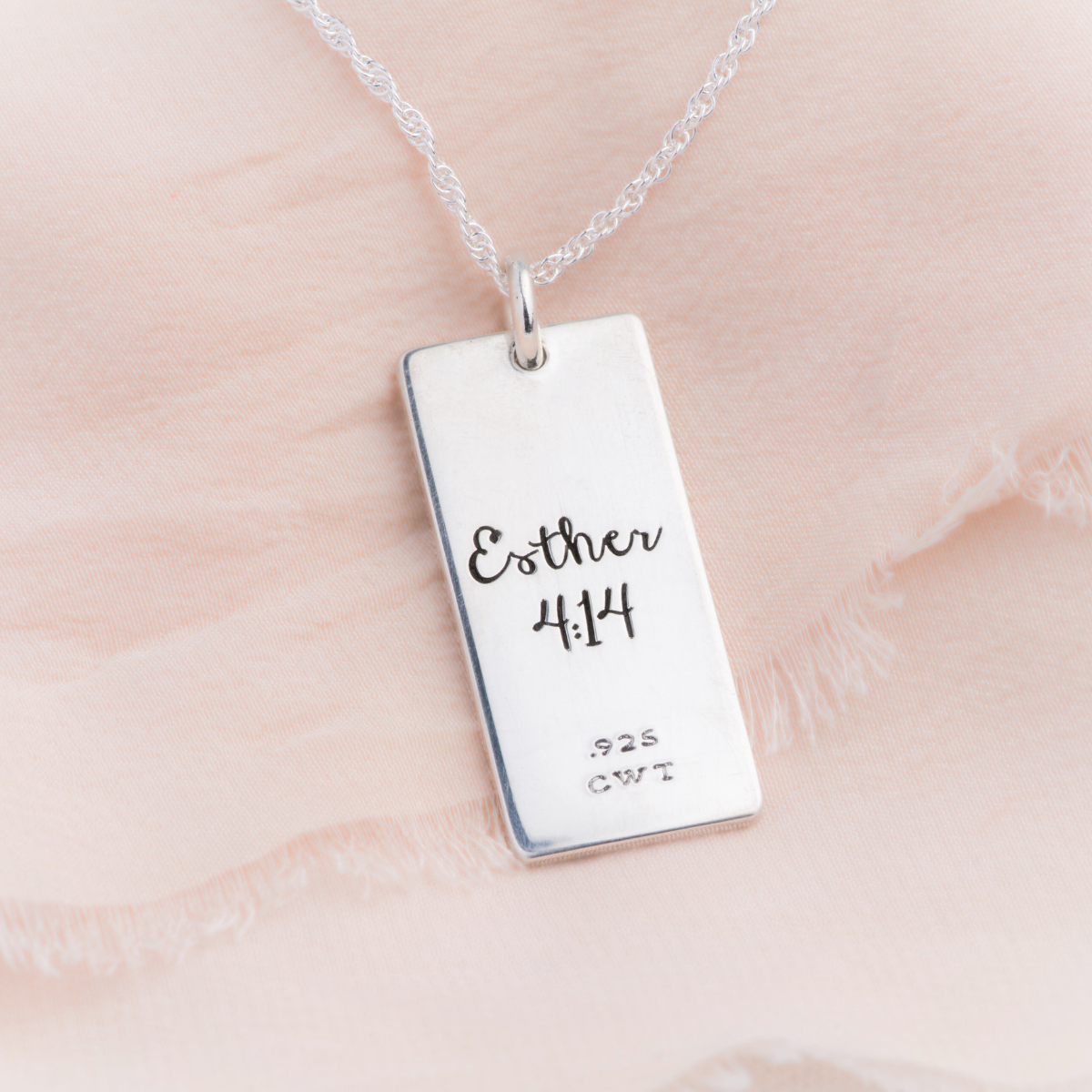 Sterling Silver Esther 4:14 Pendant Necklace | Perhaps This Is The Moment