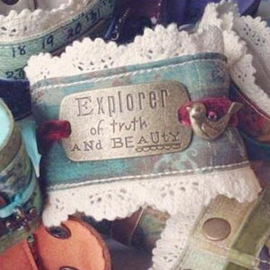 Explorer of Truth and Beauty Cuff Bracelet | Kelly Rae Roberts