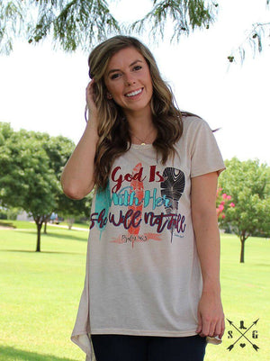 God is Within Her She Will Not Fall Christian Tee | Southern Grace