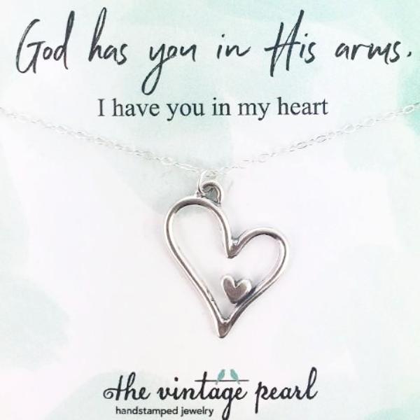 I Have You In My Heart Memorial Necklace | The Vintage Pearl