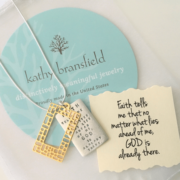 God is Already There Sterling Silver Necklace | Kathy Bransfield