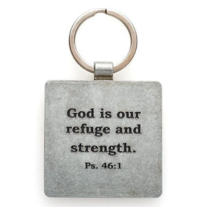 "Be Our Strength" Scripture Verse Keyring | Isaiah 33:2