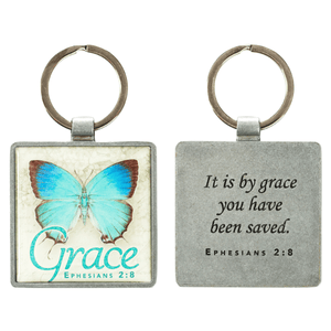 Grace Butterfly Keychain | Ephesians 2:8