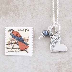 Sterling Silver Under His Wings Pendant Necklace | Psalm 91: 4