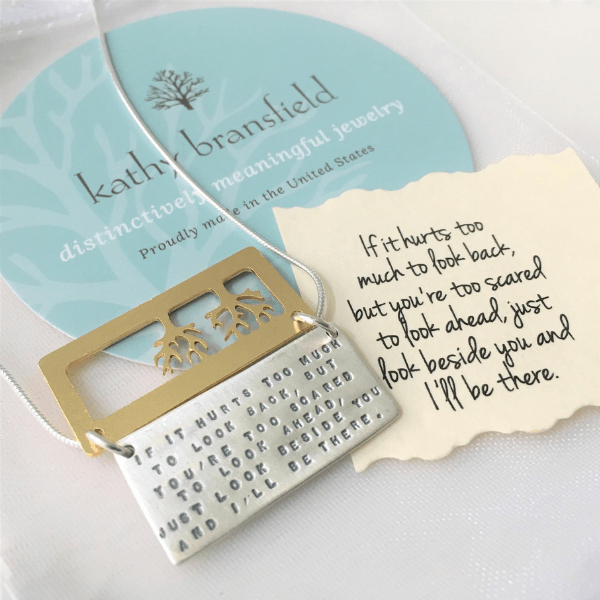 I'll Be There Sterling Silver Friendship Necklace | Kathy Bransfield