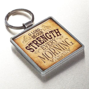 "Be Our Strength" Scripture Verse Keyring | Isaiah 33:2