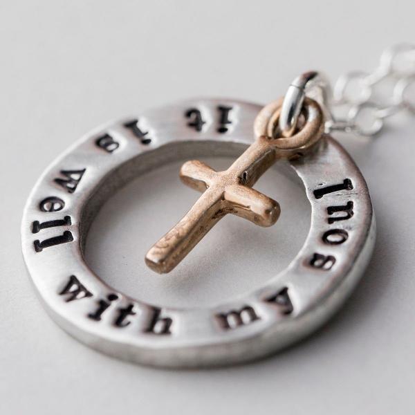 It Is Well With My Soul Necklace The Vintage Pearl Made in the
