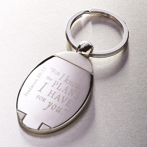 "For I Know the Plans" Scripture Verse Keyring | Jeremiah 29:11