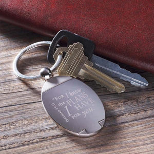 Jeremiah 29:11 Keychain | For I Know the Plans I Have for You | Gift Packaged