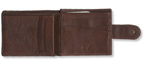Brown Genuine Leather Men's Wallet with Scripture Verse | Jeremiah 29:11