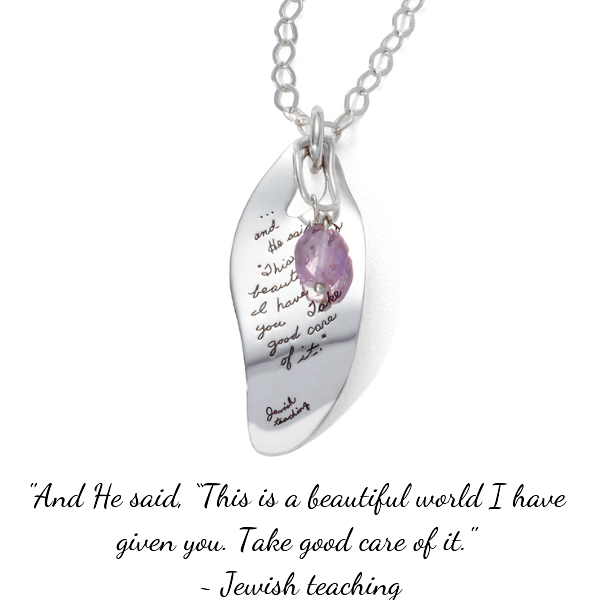 BB Becker Sterling Silver Leaf Pendant Necklace | A Beautiful World