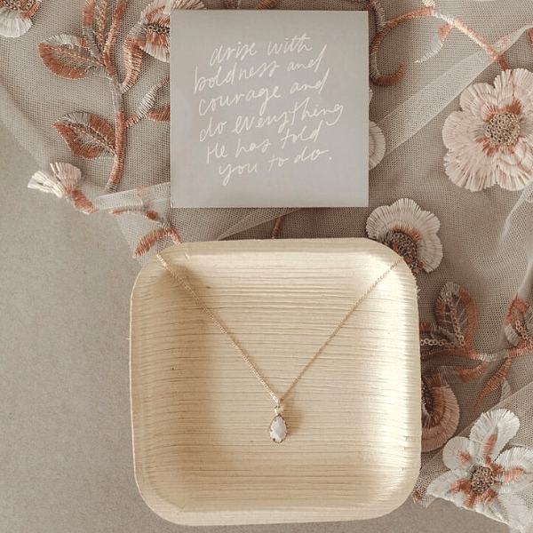 Mary's Call Pendant Necklace | Howlite Stone