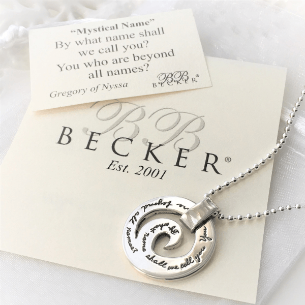 BB Becker Sterling Silver Pendant Necklace | By What Name Shall We Call You