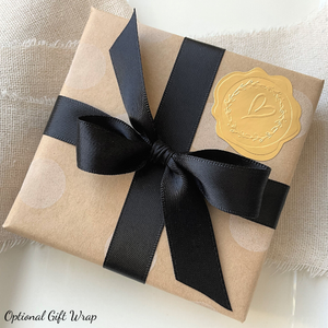 Optional Black Kraft Gift Wrap