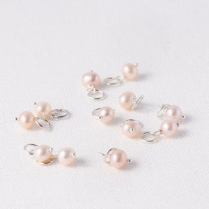 Pink Champagne Freshwater Pearl Charm