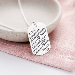 Psalm121SterlingSilverDogTagPe