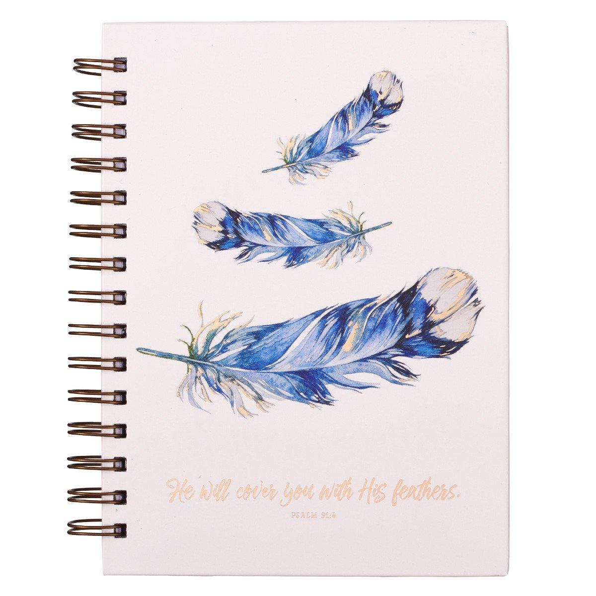 Christian Gratitude Journal | He Will Cover You With His Feathers | Psalm 91:4
