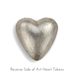 Reverse Side of Art Heart Tokens