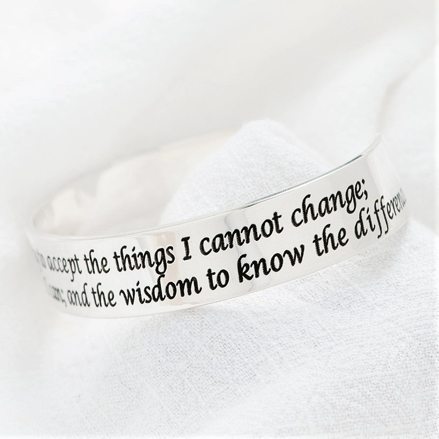 Sterling Silver Serenity Cuff Bracelet Sterling Silver Serenity Cuff Bracelet
