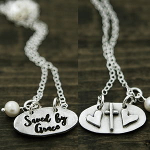 The Vintage Pearl Necklace | Saved by Grace | Double Sided