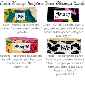 Secret Message Scripture Verse Blessing Bracelets