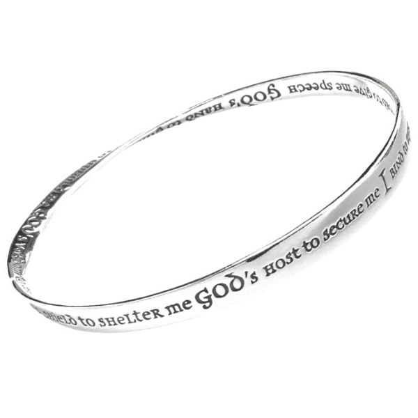 Priestly Blessing Mobius Sterling Silver Bangle Bracelet