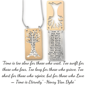 Time is Eternity Sterling Silver Necklace | Kathy Bransfield