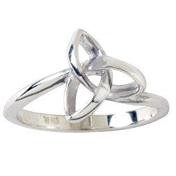 Sterling Silver Ladies Triquetra Ring - Clothed with Truth