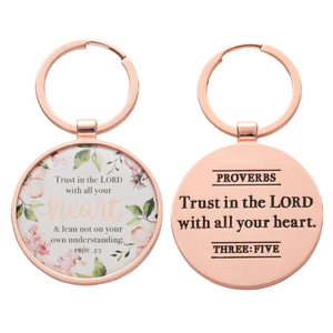 Trust in the Lord Proverbs 3:5 Keychain | Gift Packaged