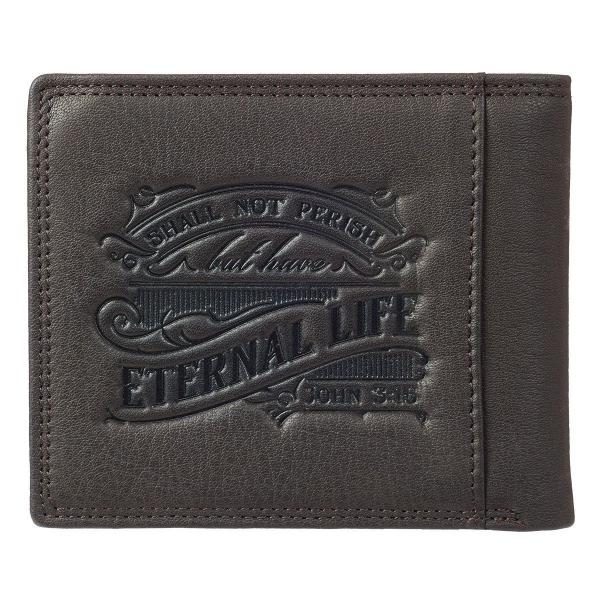 Genuine Leather Men's Wallet | Whoever Believes In Him | John 3:16 ...