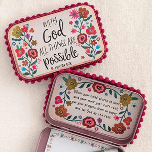 Scripture Prayer Box | With God All Things Are Possible | Natural Life