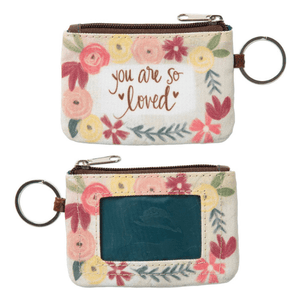 You Are So Loved ID Wallet Coin Purse Keychain