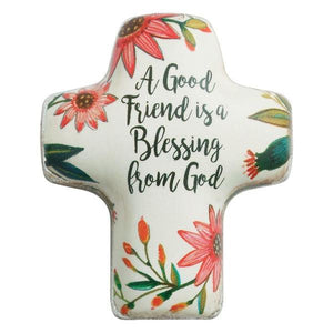 A Good Friend is a Blessing From God Artful Cross Pocket Token