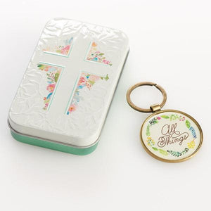 Scripture Verse Keyring | With God All Things are Possible | Matthew 19:26
