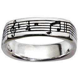 Sterling Silver Men's Christian Ring - Amazing Grace