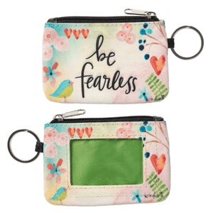 Be Fearless Coin Purse ID Wallet Keychain Clothed with Truth