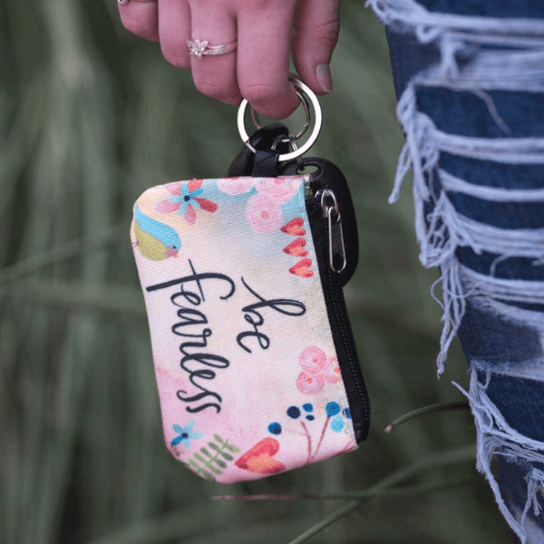 Be Fearless ID Wallet Keychain