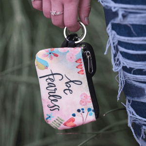 Be Fearless Coin Purse ID Wallet Keychain