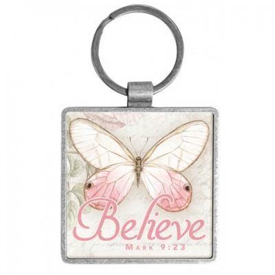 Believe Butterfly Keychain | Mark 9:23