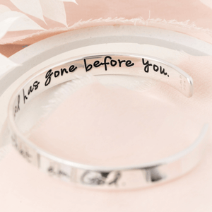 Be Still and Know that I am God Sterling Silver Engraved Cuff Bracelet | Psalm 46:10