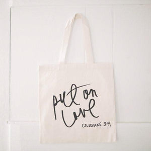 Loved Tote Bag - 100% Cotton with Bible-Inspired Verse – Living Words