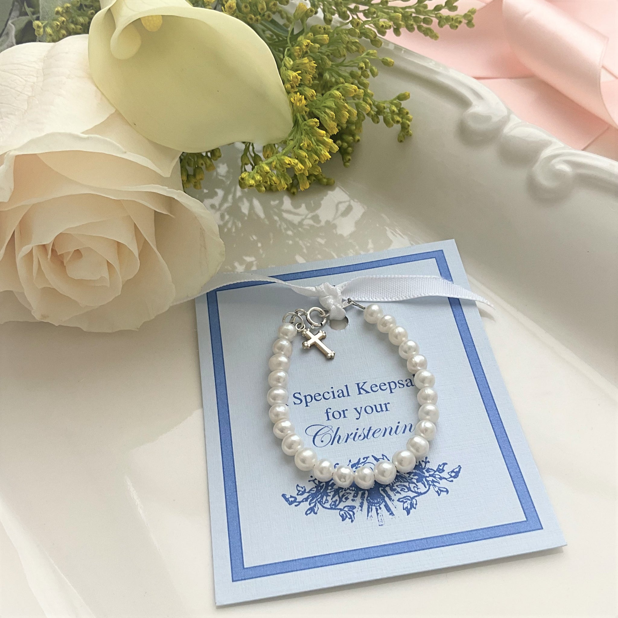Baby Girl Pearl Bracelet - Natural Shell Pearl Jewelry For 2-11 Years Old