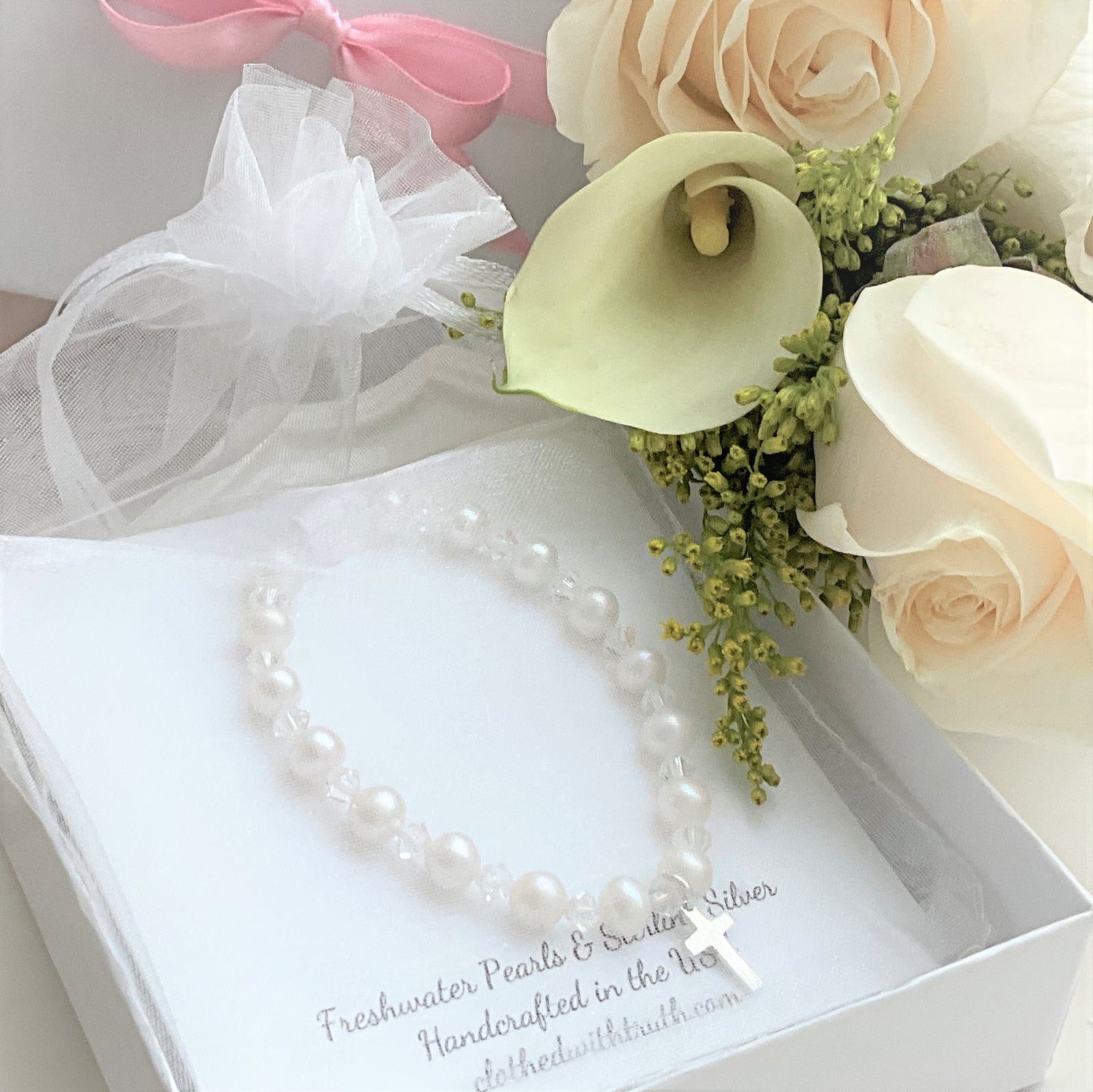 Freshwater Pearls Bracelet Flower Girl Gift