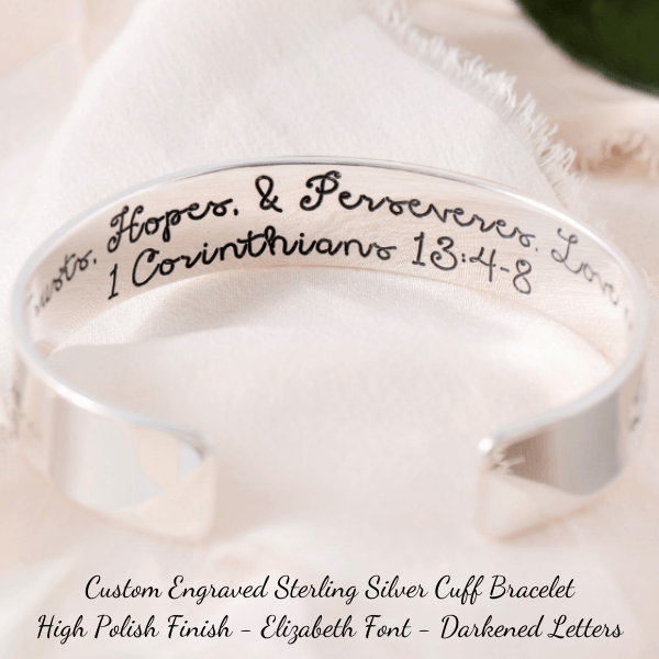 Personalised Mens Bracelet Engraved Sterling Silver Bracelets Gift for Him  Customised Monogram, Birthday, Wedding, Christmas, Father's Day (Color : B)